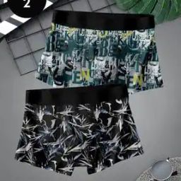 Pack of 2 Men Printed Regular Fit Trunks-29