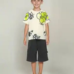 Boys Core Graphic Print Relaxed Fit Round-Neck T-Shirt-image-67