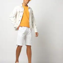 Men Flat-Front Relaxed Fit Shorts-picture-51
