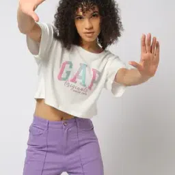 Tie-Dyed Logo Print Short Sleeves T-Shirt-image-62
