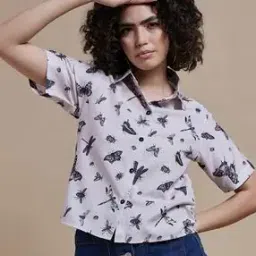 leia Women Regular Fit Spread Collar Shirt  -picture-47