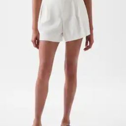 365 High Rise Linen Shorts-image-44
