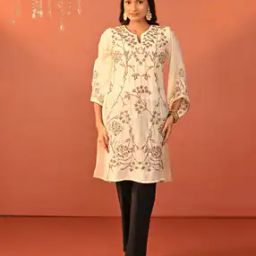 Women Embroidery Straight Kurti-image-38