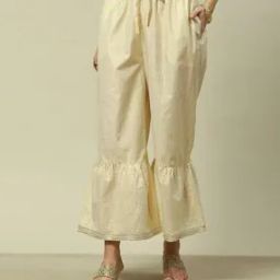 Women Micro Print Sharara with Insert Pockets-image-1