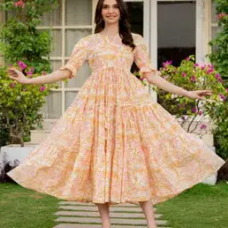 mizaz Women Printed Fit & Flare Dress-picture-2