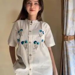 Women Embroidered Relaxed Fit Tunic-image-24
