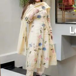 Women Embroidery A-Line Kurta Set-image-69