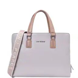 Women Colourblock Laptop Bag with Detachable Strap-61