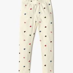 Heart Printed Mid-Rise Leggings-image-26