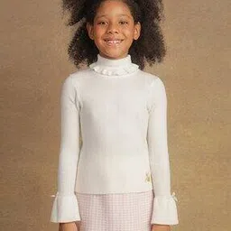 Girls Ribbed Turtleneck Pullover-picture-15