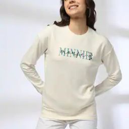 Women Minnie Mouse Print Regular Fit Sweatshirt-image-61