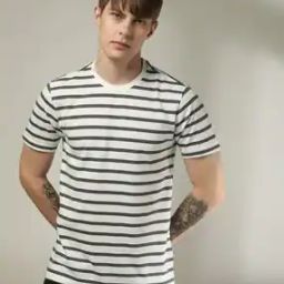 Men Structured-Knit Regular Fit Crew-Neck T-Shirt-image-81
