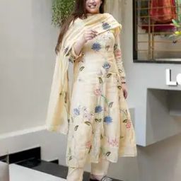Women Embroidered A-Line Kurta Set-image-15