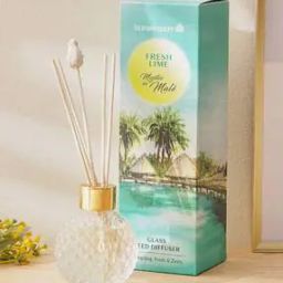 Redolence Glass Mojitos In Male Fresh Lime Reed Diffuser Set-69