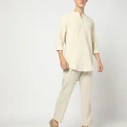 Men Striped Relaxed Fit Kurta-image-18