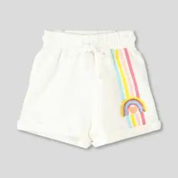 Sequined Embroidered & Printed Shorts-image-4