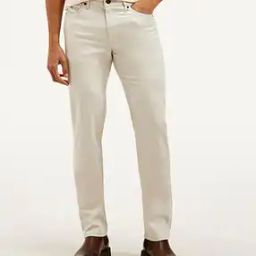 Men Slim Fit Flat-Front Trousers-image-26