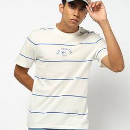 Men Striped Short Sleeves Crew-Neck T-Shirt-image-52