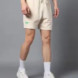 Men Regular Fit Shorts with Drawstring-image-42