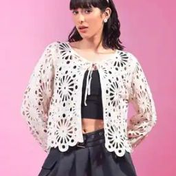 Women Regular Fit Self-design Shrug-41