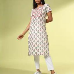 Women Printed Straight Kurta-image-8