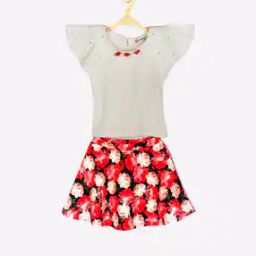 Top with Printed Skirt-image-19