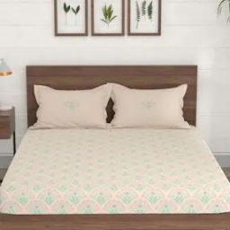 Morning Glory Cotton Fitted Bedsheet-image-95