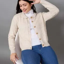 Women Ribbed Cardigan-image-83