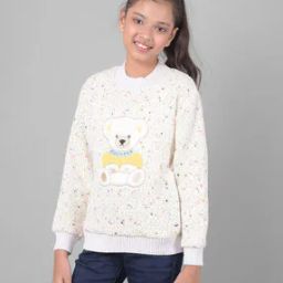 Girls Knitted Crew-Neck Sweater Dress-30