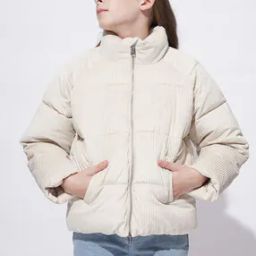 Girls Ribbed Zip-Front Trench Jacket-picture-47