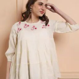 Women Embroidered Loose Fit Tunic-picture-27