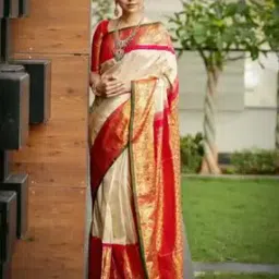 zikaraa Women Floral Print Saree with Contrast Border-picture-15