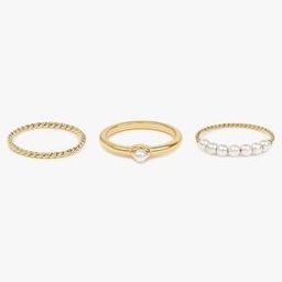 Set of 3 Gold-Plated Rings-image-21