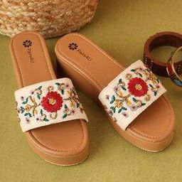 Women Flip-Flops with Canvas upper-17