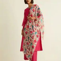 Women Floral Print Dupatta-picture-27
