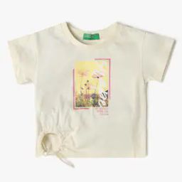 Girls Graphic Print Relaxed Fit Crew-Neck T-Shirt-image-48