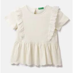 Girls Schiffli Embroidered Fit & Flare Dress-image-23