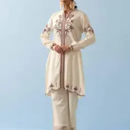 lakshita Women Schiffli Embroidered A-Line Kurta -picture-47