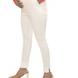 Women Relaxed Fit Pants with Elasticated Waistband-image-22