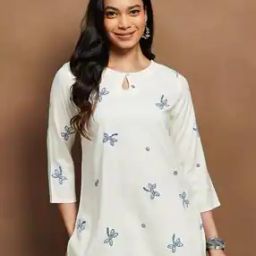 Women Floral Print Straight Kurti-image-50
