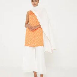 Polka Dot Print Dupatta-image-40