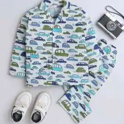 Girls Abstract Nightwear Set-picture-14
