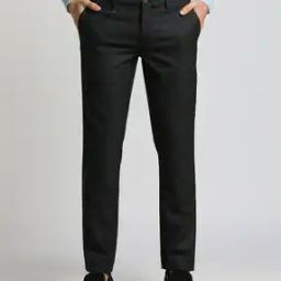 Elasticated Waistband Textured Trousers-image-8