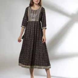 Women Bandhani Print Fit & Flare Dress-image-22