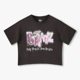 rio girls Girls Typographic Print Crop T-Shirt-picture-27