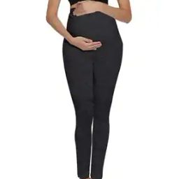Women Heathered Leggings with Elasticated Waist-image-16