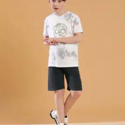 Boy Graphic Print T-Shirt & Shorts Set-picture-25