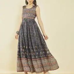 Women Printed Fit & Flare Dress-image-54