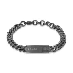 Men Silver-Plated Bracelet with Lobster Closure-29
