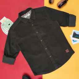 Boy Regular Fit Spread-Collar Shirt-image-78